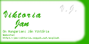 viktoria jan business card