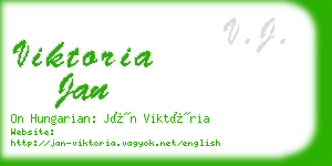 viktoria jan business card